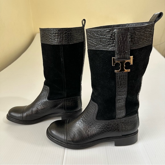 Tory Burch Corey Boots Black, 9 - Picture 3 of 14